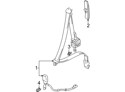 2000 Chevy Tracker Front Seat Belts Diagram