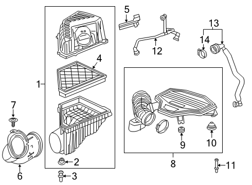 2022 Chevy Blazer Air Intake Diagram