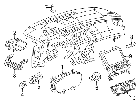 2016 Buick LaCrosse A/C & Heater Control Units Diagram