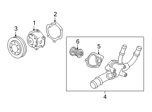 2023 Buick Enclave Water Pump Diagram