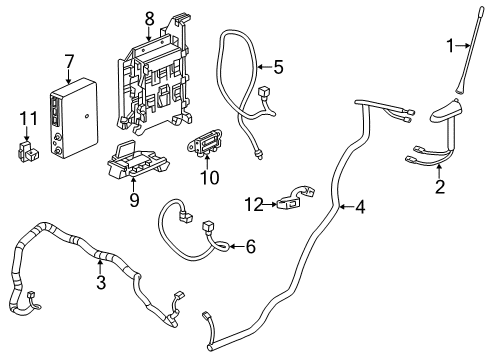 2014 Chevy Volt Communication System Components Diagram