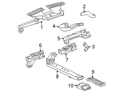 2002 Buick LeSabre Flex Hose Diagram for 25626866
