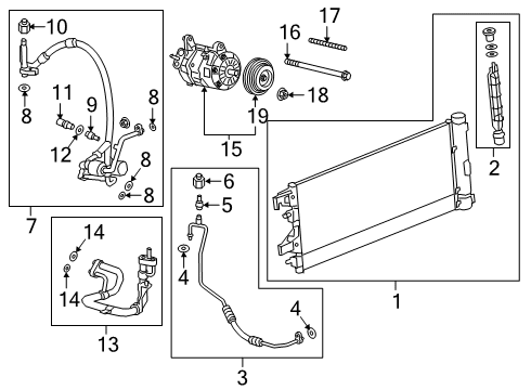 2022 GMC Sierra 1500 A/C Compressor Diagram 2 - Thumbnail
