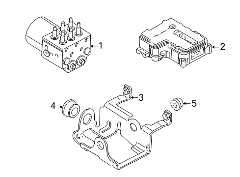 2001 GMC Sierra 3500 ABS Components Diagram