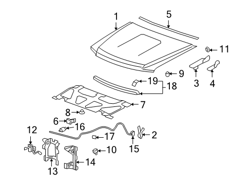 2012 GMC Sierra 1500 Stop Bracket Diagram for 25811768