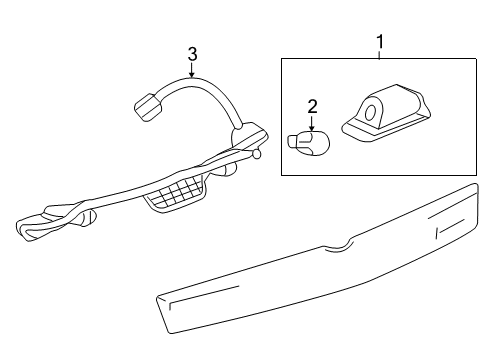 2014 Cadillac SRX License Lamps Diagram