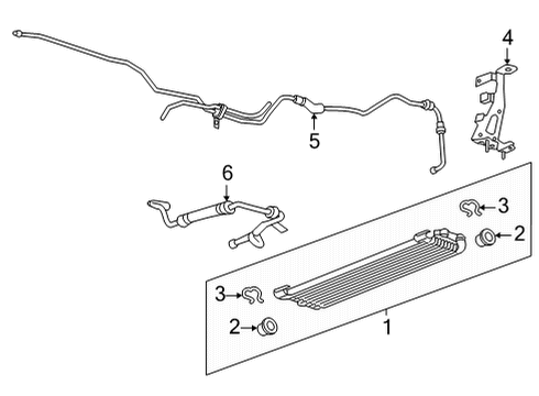 2022 Cadillac CT5 Hose & Tube Assembly Diagram for 84887315