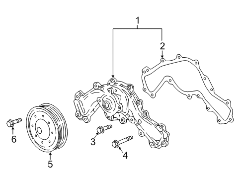 2021 GMC Canyon Water Pump Diagram 3 - Thumbnail