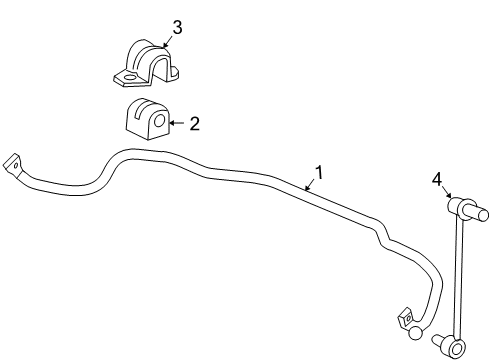 2005 Pontiac G6 Front Suspension, Control Arm, Stabilizer Bar Diagram 2 - Thumbnail