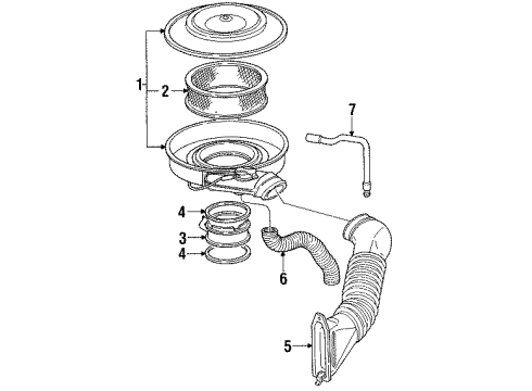 1991 GMC Sonoma Fuel Filter Diagram for 25055083