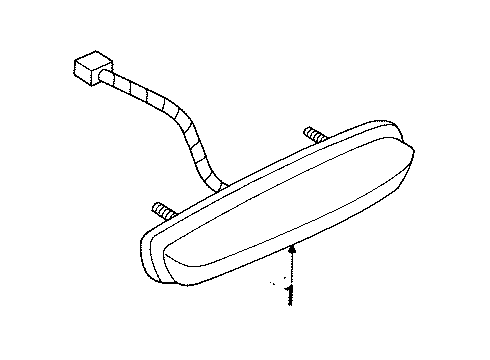 1996 Saturn SC1 High Mount Lamps Diagram