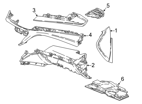 2019 Buick Enclave Cluster & Switches, Instrument Panel Diagram 5 - Thumbnail