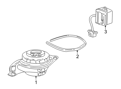 2000 Cadillac Seville Blower Motor & Fan Diagram