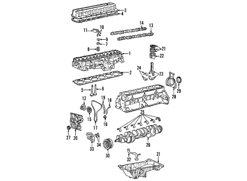 2006 Buick Rainier Crankshaft Diagram for 89017797