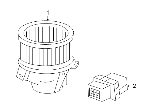 2010 GMC Terrain Blower Motor & Fan Diagram