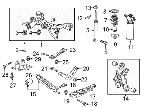 2018 GMC Terrain Shock, Rear Upper Diagram for 84339446