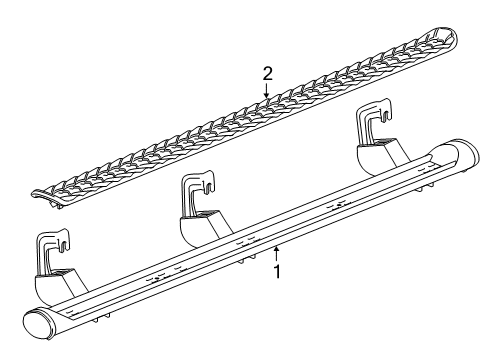 2017 Cadillac Escalade Running Board Diagram 5 - Thumbnail