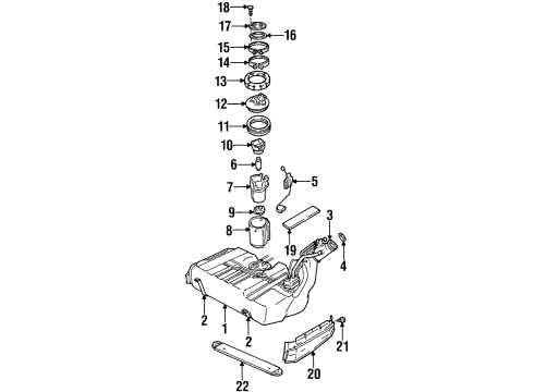 2000 Cadillac Catera Fuel Supply Diagram