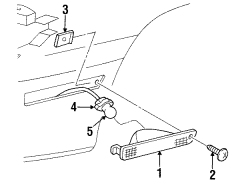1999 Oldsmobile Cutlass Side Marker Lamps Diagram
