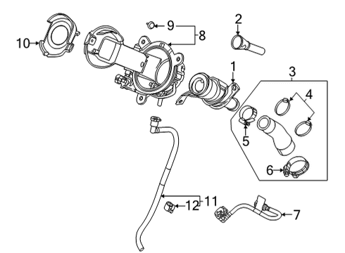 2021 Chevy Corvette Filler Pocket Diagram for 85109248