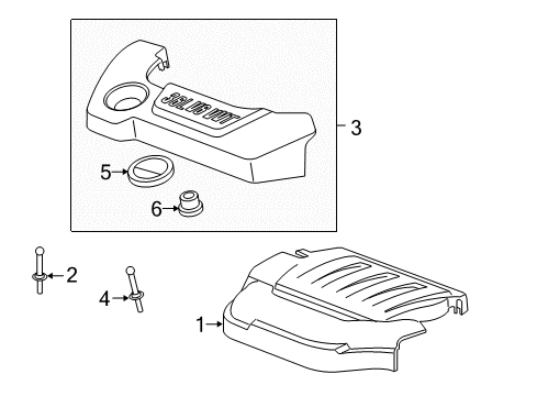 2007 Pontiac G6 Engine Appearance Cover Diagram 2 - Thumbnail