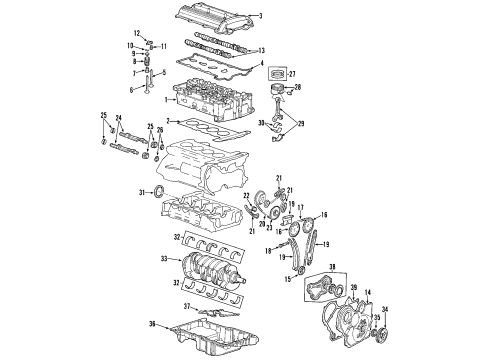 2007 Saturn Aura Motor Mount, Green Line Diagram for 25852869