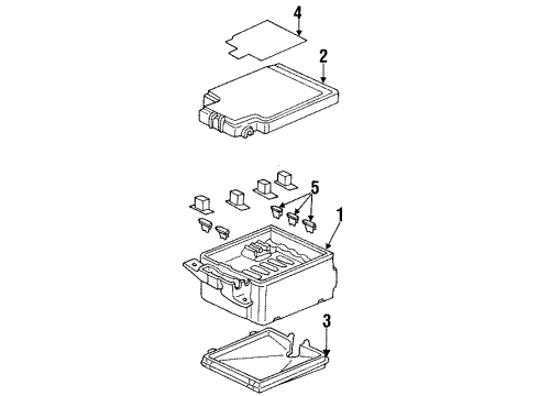 1998 Oldsmobile Aurora Electrical Components Diagram