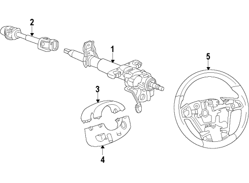 2010 Chevy Camaro Intermediate Shaft Diagram for 20964895