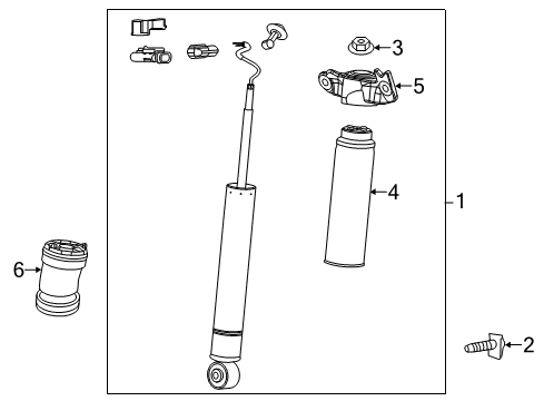 2014 Cadillac XTS Shocks & Components - Rear Diagram