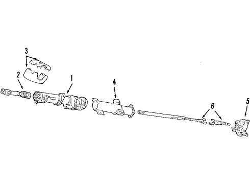 1999 Oldsmobile Cutlass Steering Column, Steering Wheel Diagram 2 - Thumbnail