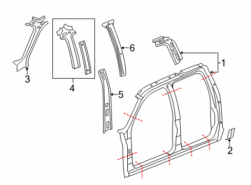 2007 Cadillac Escalade EXT Uniside Diagram