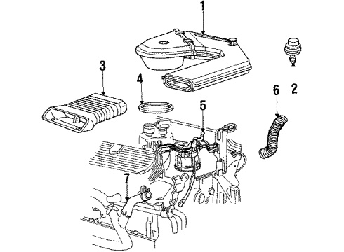 1987 Cadillac Seville Temperature Sensor Diagram for 8997493