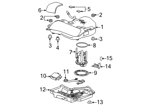2017 Chevy Cruze PCV Valve Diagram for 25204337