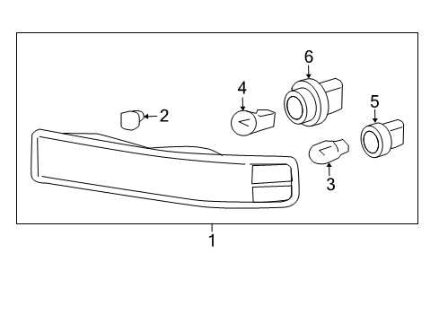 2007 Chevy Express 3500 Park & Signal Lamps Diagram