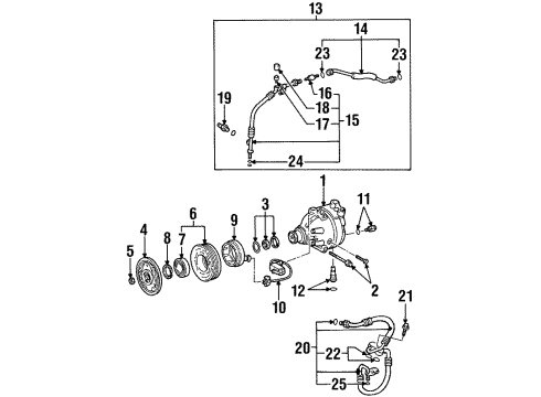 2000 Chevy Prizm Switches & Sensors Diagram