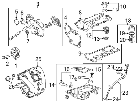 2014 Chevy Impala Air Filter Diagram for 55560894