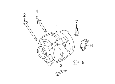 2007 Saturn Aura Alternator Diagram 2 - Thumbnail