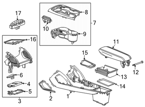 2021 Chevy Trailblazer Shift Indicator Diagram for 42721719