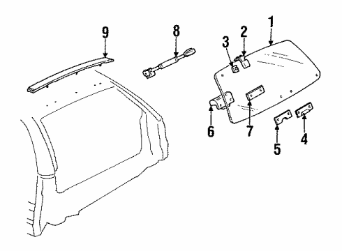 1995 Chevy Caprice Lift Glass Diagram