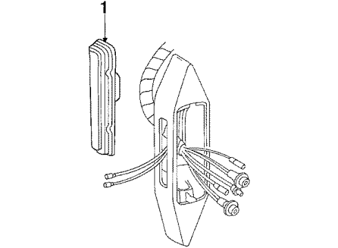 1992 Cadillac Brougham Side Marker Lamps Diagram