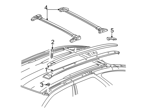 2002 Buick Rendezvous Luggage Carrier Diagram
