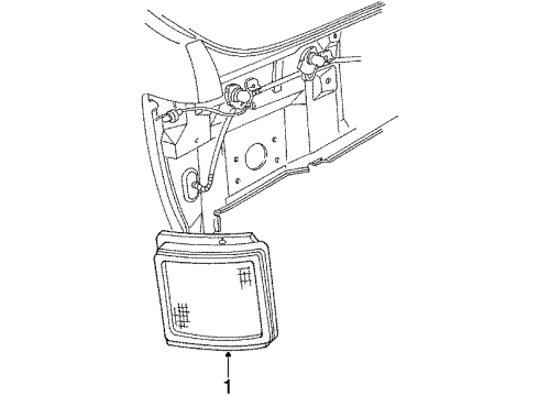 1985 Chevy Chevette Rear Lamps - Side Marker Lamps Diagram