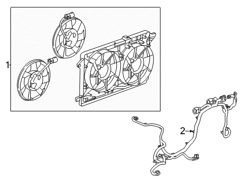 2015 Cadillac ELR Water Pump, Cooling Fan Diagram 2 - Thumbnail