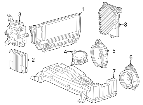 2023 GMC Sierra 1500 Sound System Diagram 4 - Thumbnail