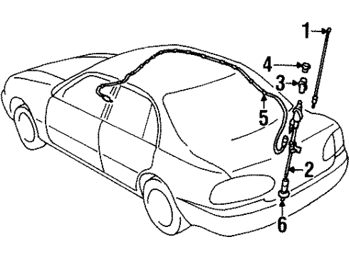 2001 Chevy Prizm Cable Diagram for 94859535