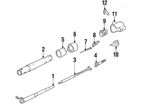 1985 Chevy K20 Suburban Jacket Diagram for 7831661
