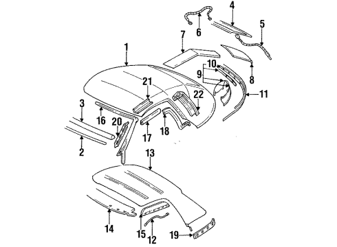 1998 Pontiac Firebird Folding Top Diagram