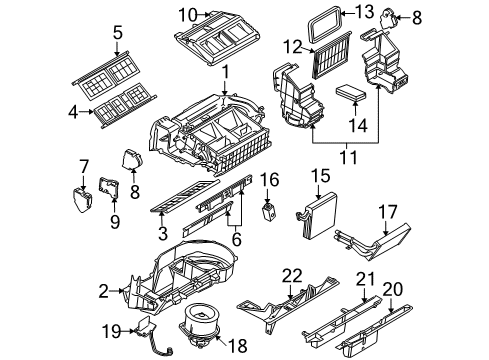 2006 Buick Terraza Blower Motor & Fan Diagram