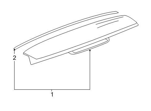 2008 Cadillac Escalade ESV Rear Spoiler Diagram