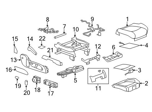 2009 GMC Acadia Power Seats Diagram 2 - Thumbnail